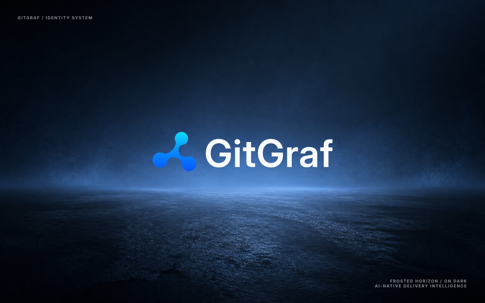 GitGraf logo on a frosted horizon presentation background