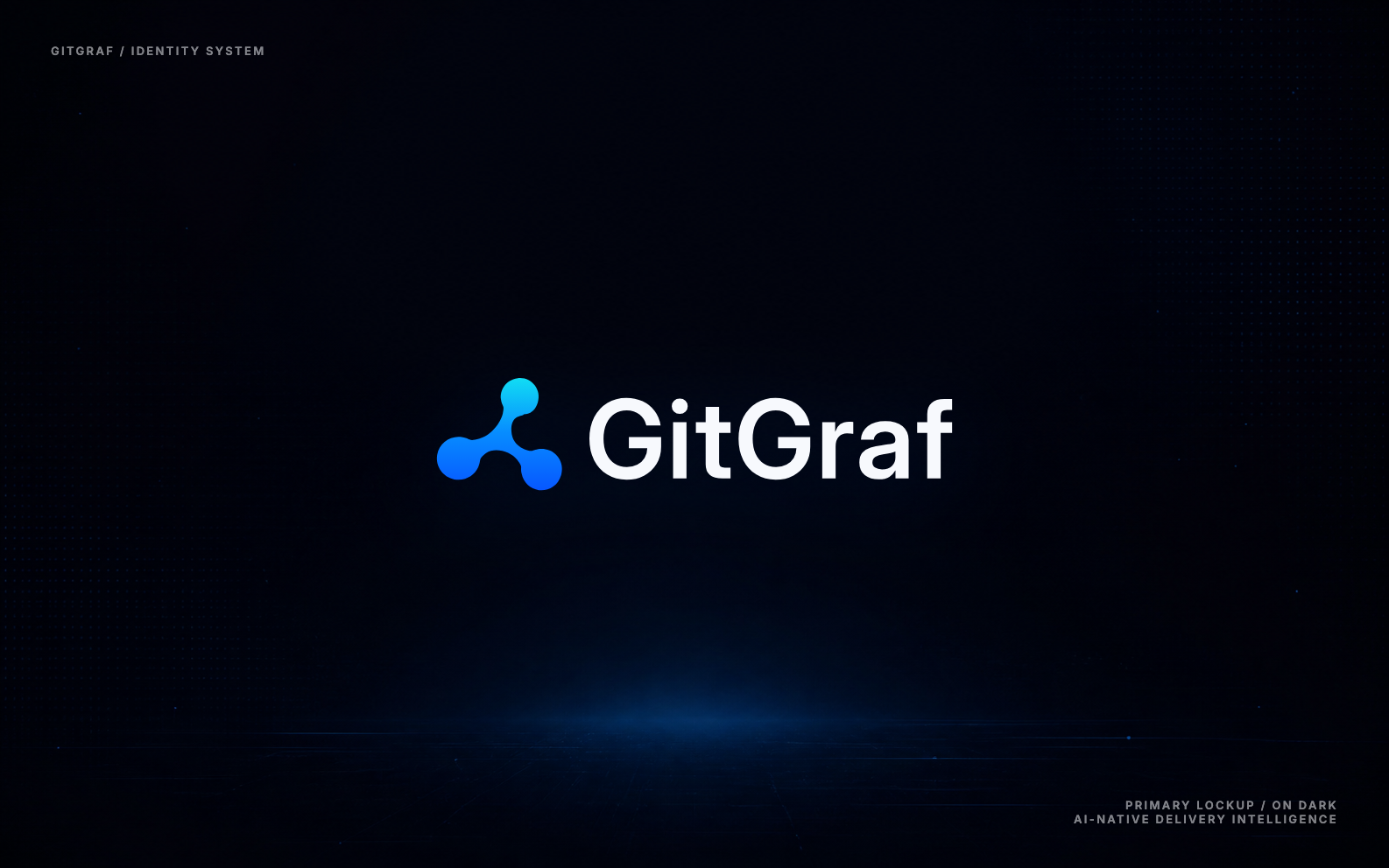 GitGraf logo on a dark void presentation background